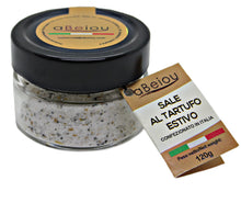 Cargar imagen en el visor de la galería, aBeiou Sal Marina con Trufa Negra 120g producto extra gourmet 100% italiano premium vegano vegetariano sin gluten sal marina con trufa italiana delicatessen ideal regalos