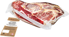 Cargar imagen en el visor de la galería, 2'4KG MEDIO JAMÓN DE CEBO IBÉRICO 50% RAZA IBÉRICA DESHUESADO (CURADO +30 MESES)