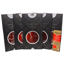 Cargar imagen en el visor de la galería, JAMÓN DE BELLOTA IBÉRICO 50% RAZA IBÉRICA LONCHEADO (CURADO +36 MESES) 500gr